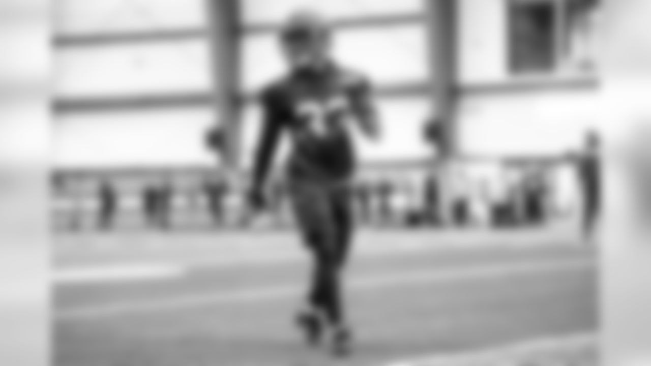 Safety Tigie Sankoh (33) during practice on December 11, 2019.