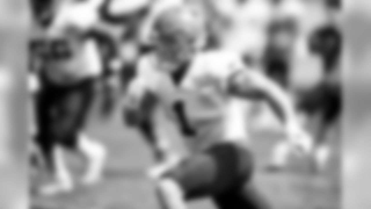 Running Back A.J. Ouellette (1) during the seventeenth day of camp on August 19, 2019.