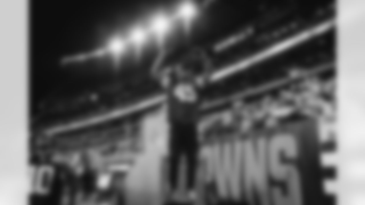 Donovan Mitchell before a NFL football game between the Pittsburgh Steelers and Cleveland Browns on September 22, 2022 at FirstEnergy Stadium.