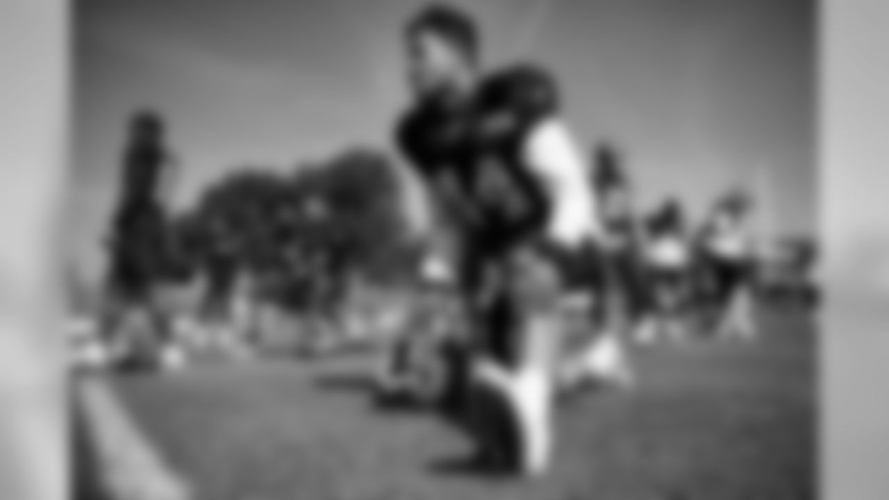 Linebacker Sione Takitaki (44) during the third day of training camp on July 27, 2019.