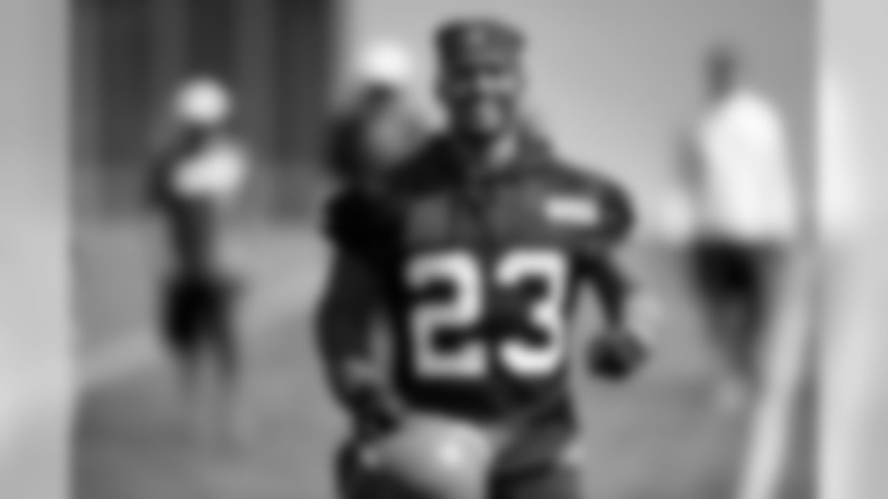 Safety Damarious Randall (23) during the first day of training camp on July 25, 2019.