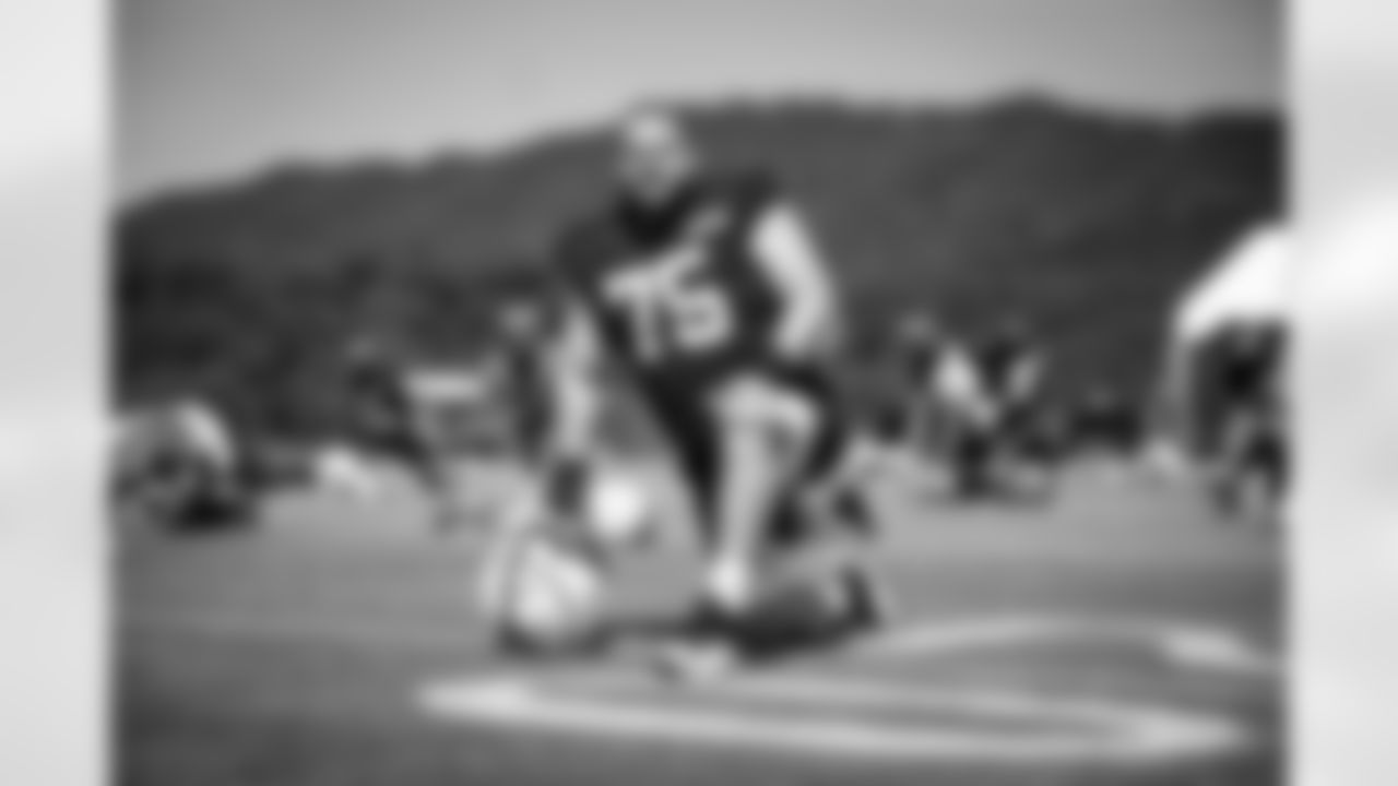 Offensive guard Joel Bitonio (75) during Phase II Fieldwork at The Greenbrier on July 23, 2023.
