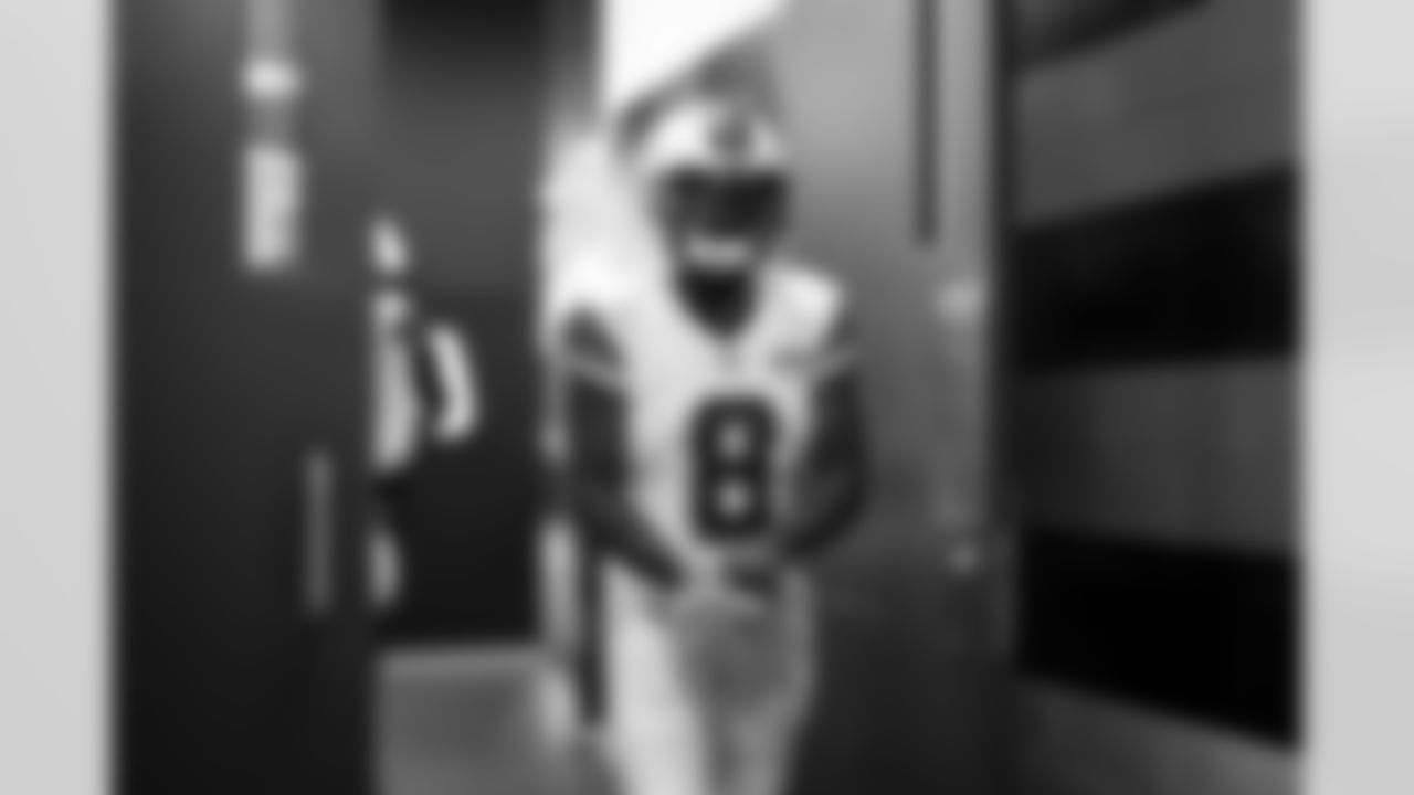 Wide receiver Elijah Moore (8) before a NFL football game between the San Francisco 49ers and Cleveland Browns on October 15, 2023 at Cleveland Browns Stadium.