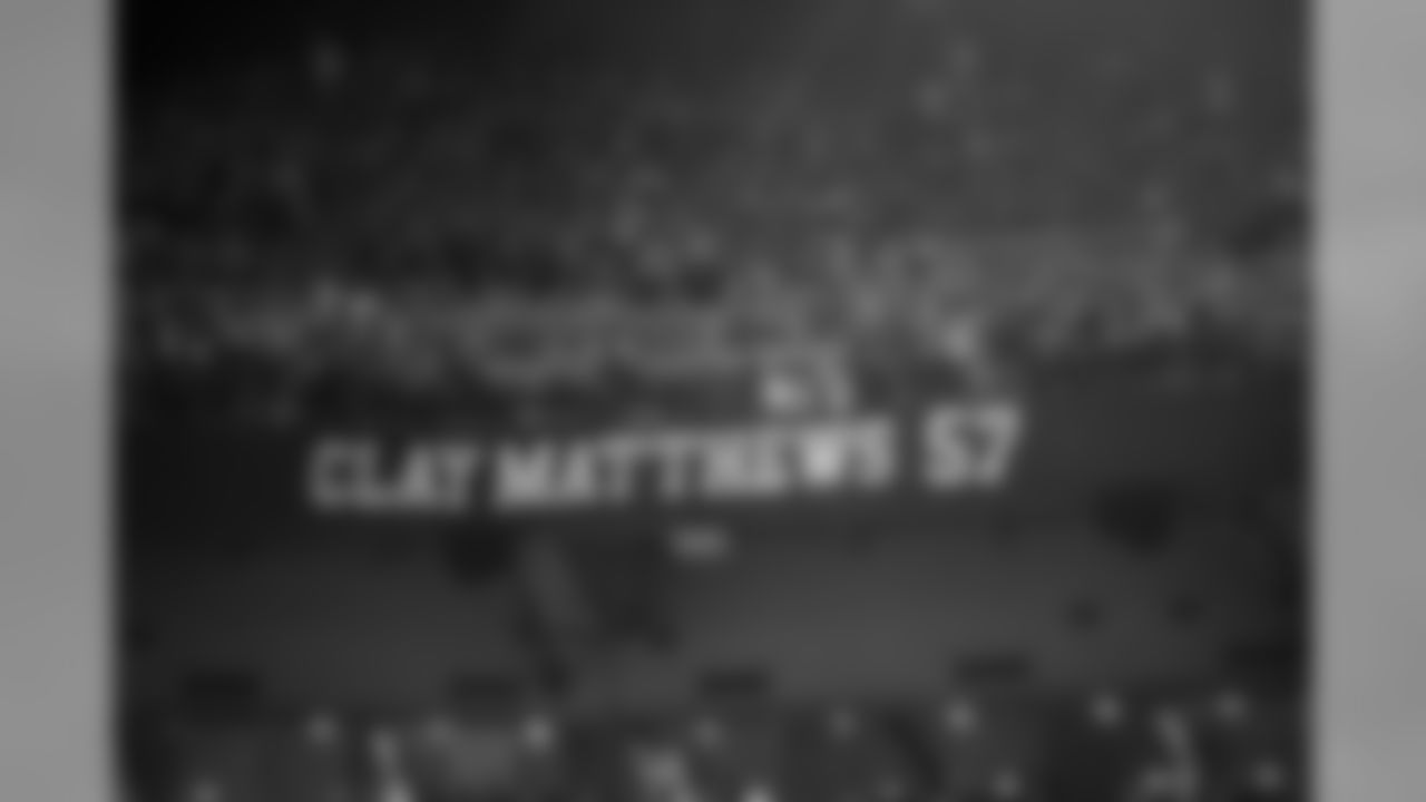 Clay Matthews Ring of Honor ceremony on September 22, 2019