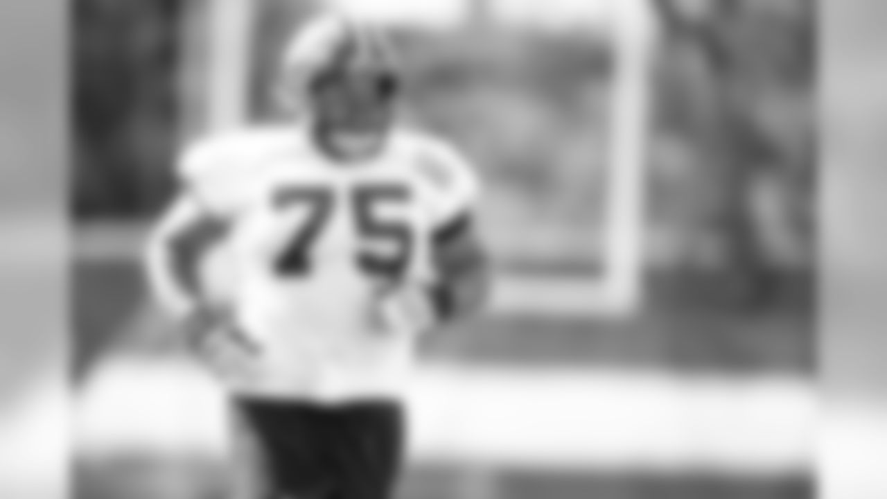Offensive guard Joel Bitonio (75) during practice on September 25, 2019