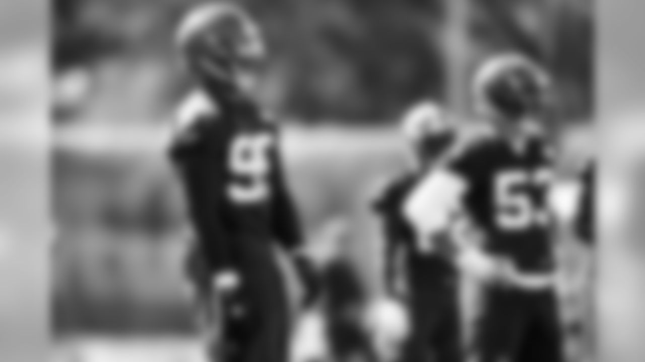 Defensive end Myles Garrett (95) during practice on September 25, 2019
