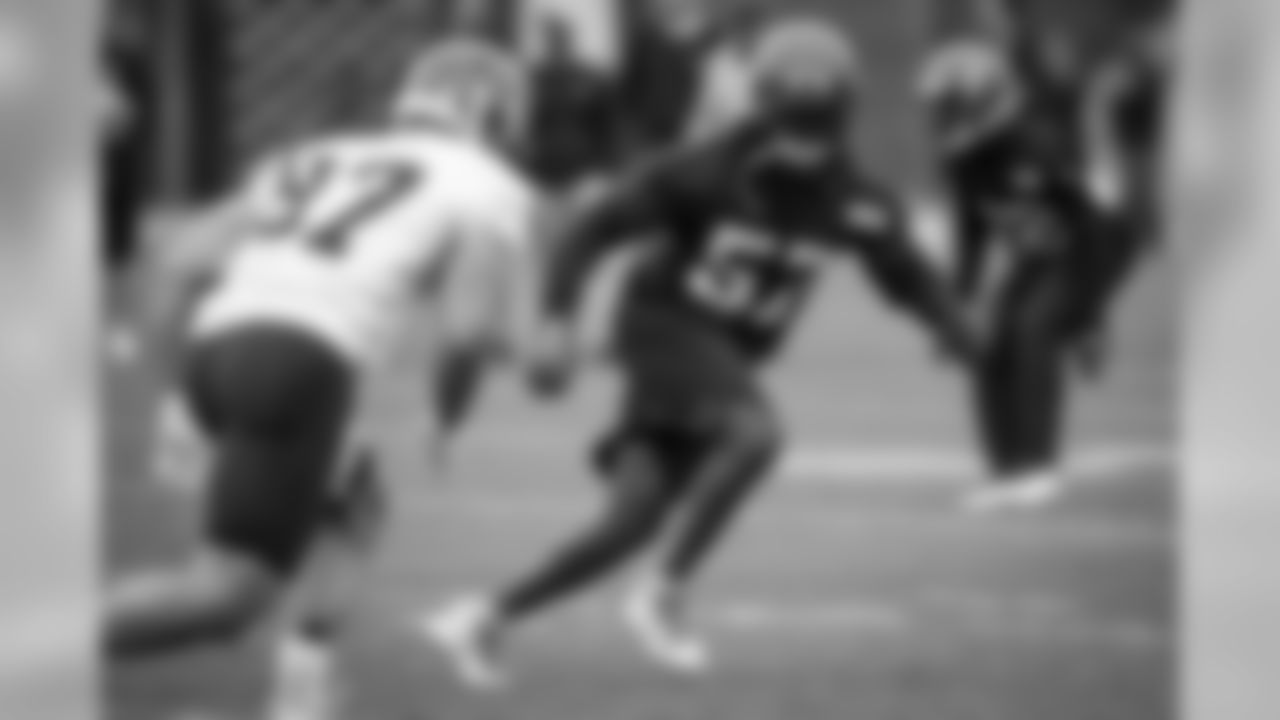 Linebacker Adarius Taylor (57) during the fifth practice of OTAs on May 22, 2019.