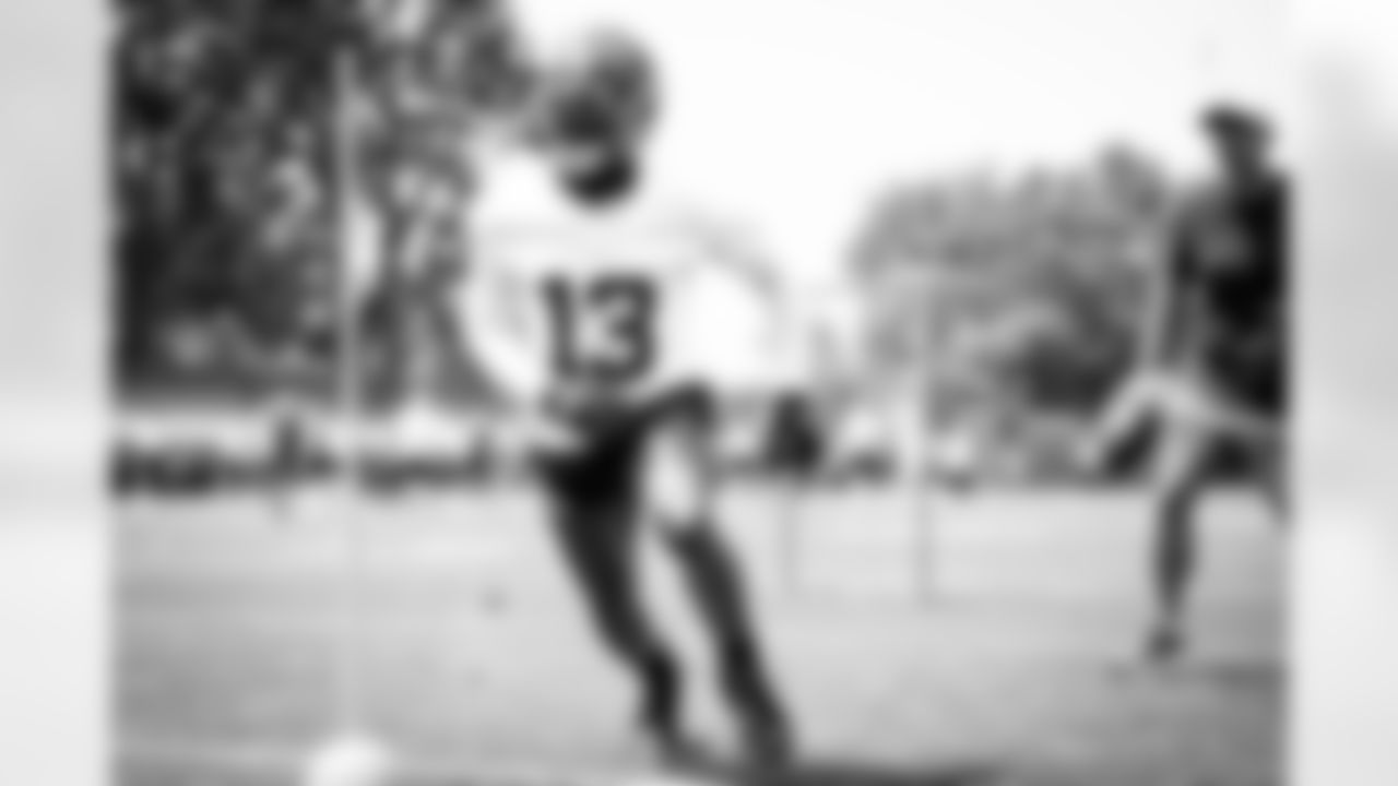 Wide receiver Odell Beckham Jr. (13) during the first day of training camp on July 28, 2021.