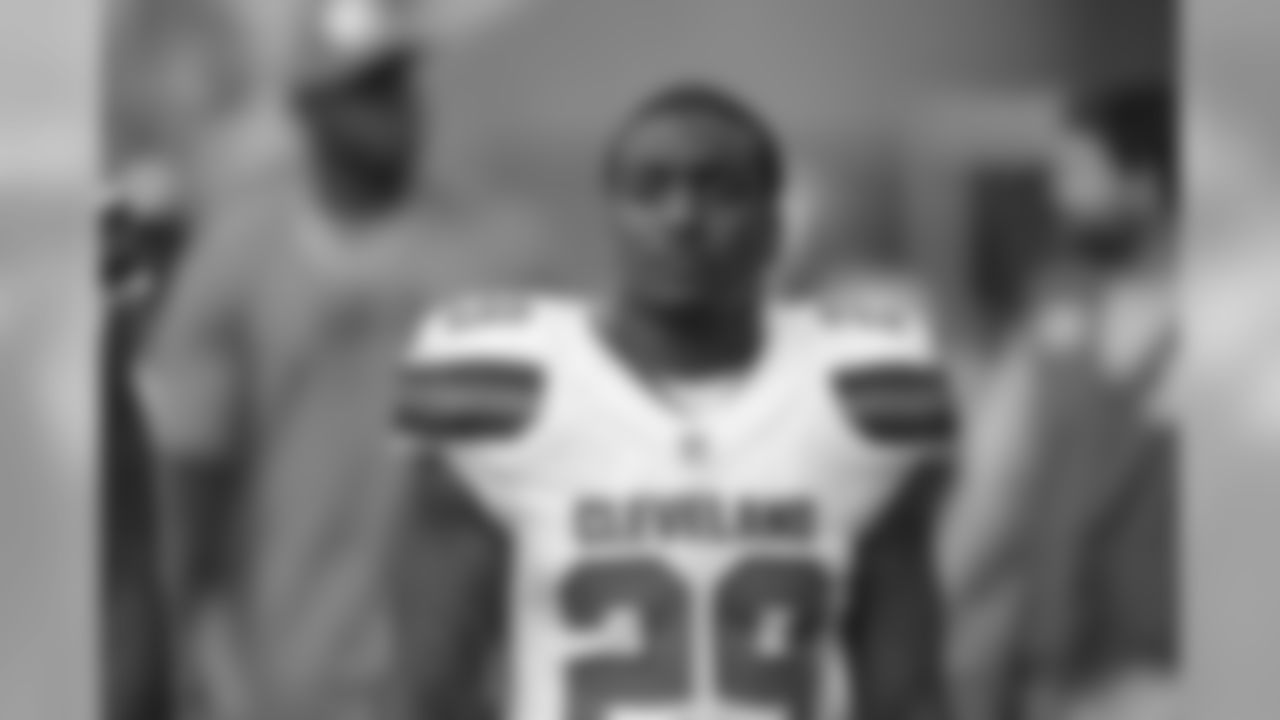 RB Duke Johnson Jr. walks the sidelines.