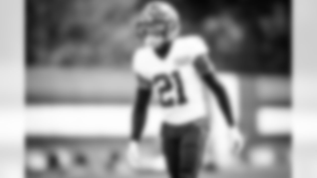 Cornerback Denzel Ward (21) during practice on August 24, 2020