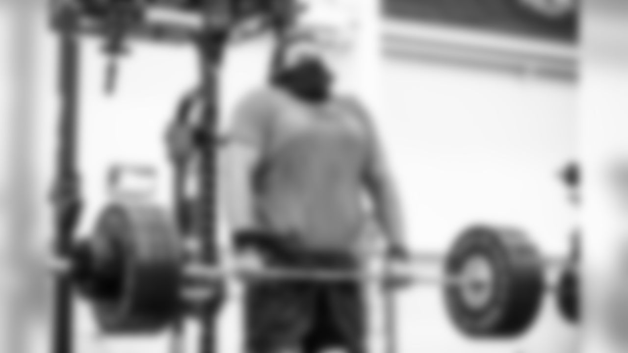 Offensive guard Joel Bitonio (75) during workouts on August 4, 2020