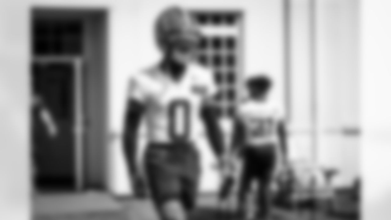 Cornerback Greg Newsome II (0) during Phase II Fieldwork at The Greenbrier on July 23, 2023.