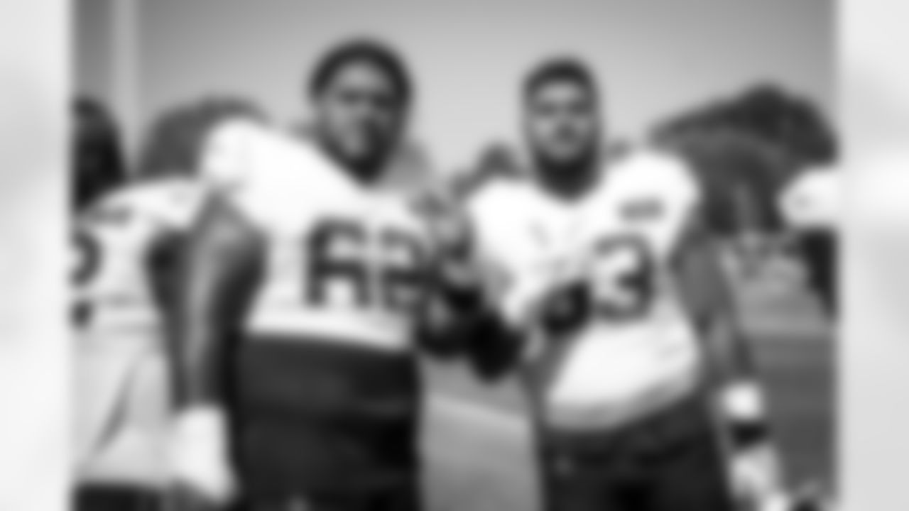 Defensive tackle Siaki Ika (62) and Defensive tackle Tommy Togiai (93) during Day 14 of Training Camp at CrossCountry Mortgage Campus on August 1, 2023.