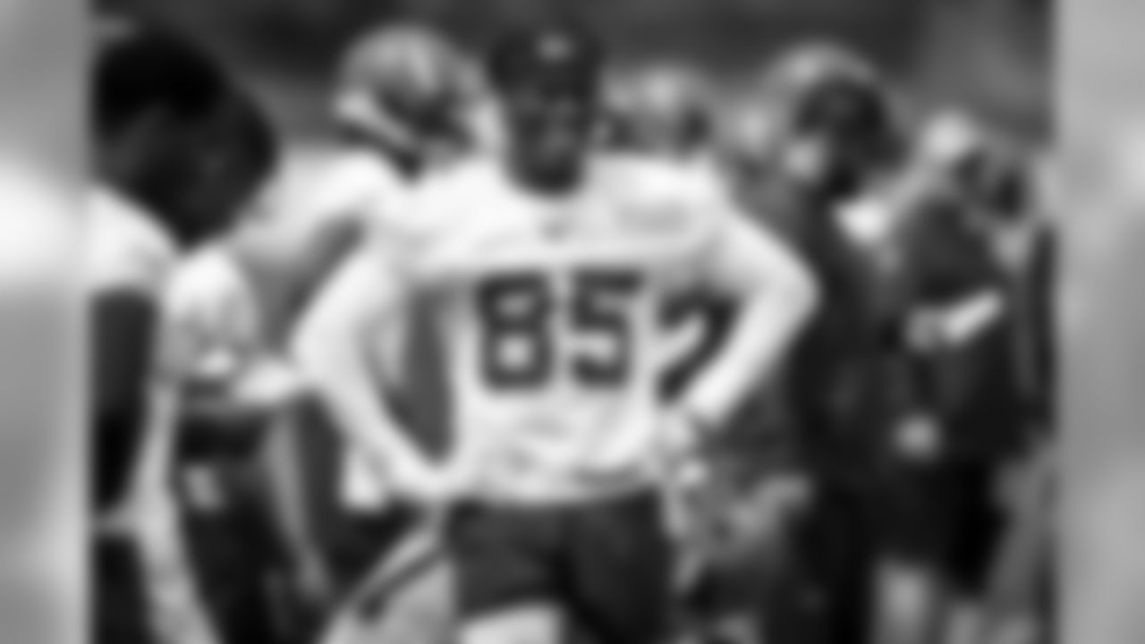 Tight end David Njoku (85) during the fifth practice of OTAs on May 22, 2019.