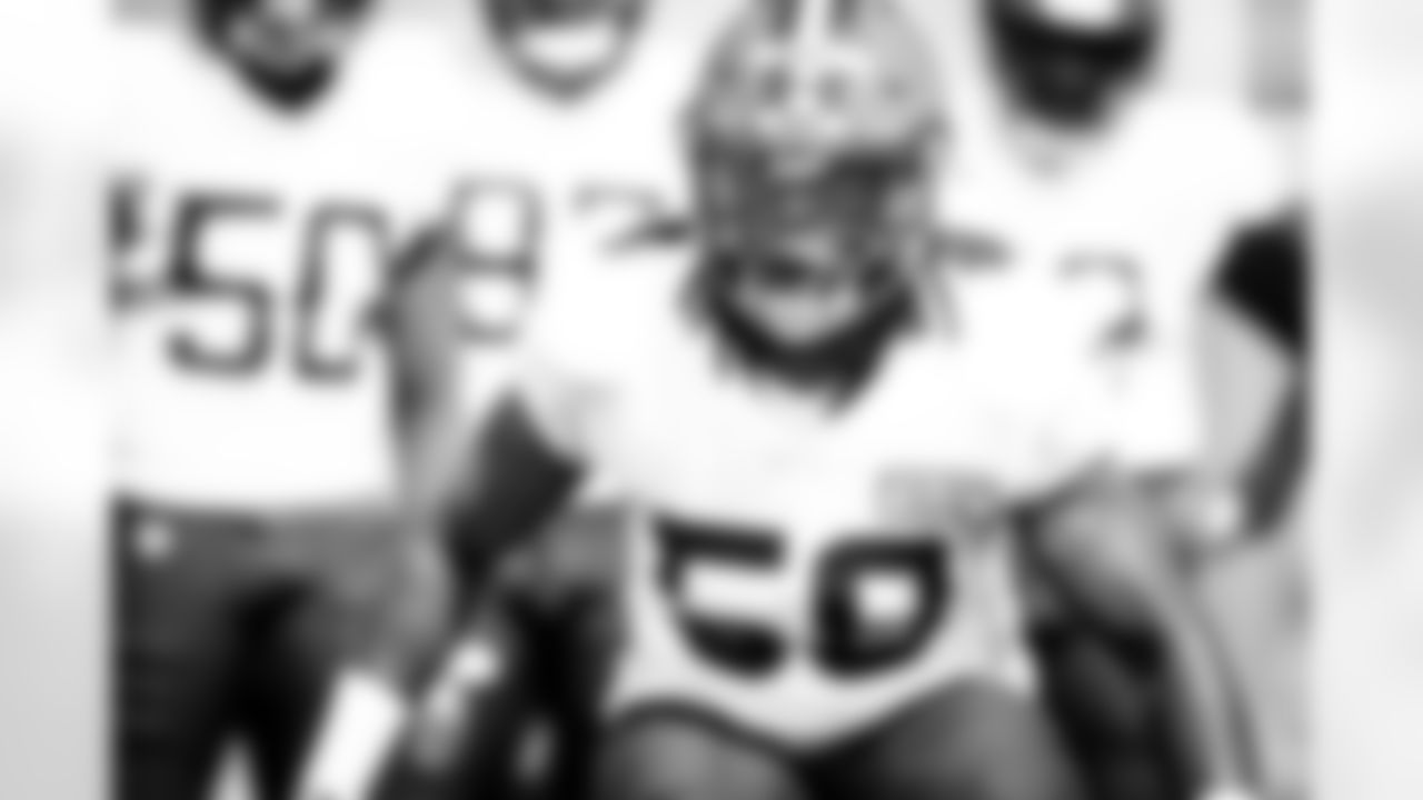 Linebacker Solomon Ajayi (58) during practice on August 25, 2020