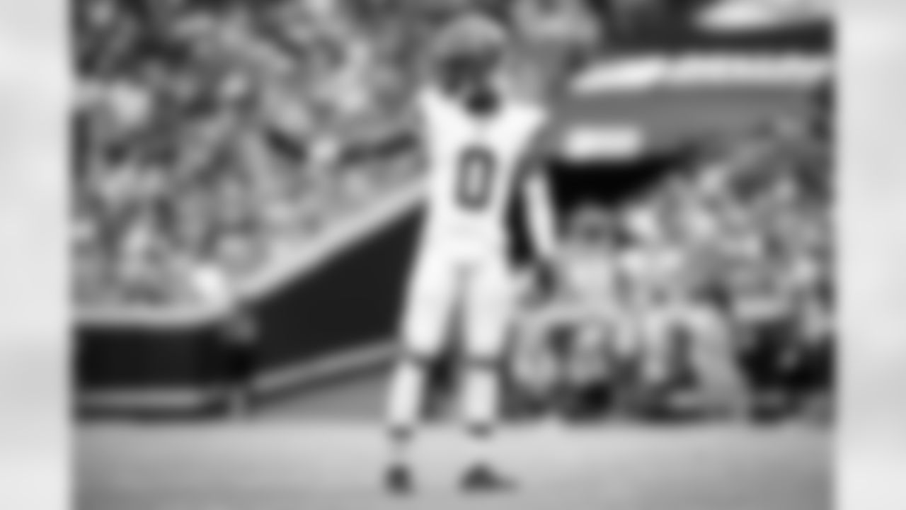 Cornerback Greg Newsome II (0) during a preseason NFL football game between the Cleveland Browns and Kansas City Chiefs on August 26, 2023 at GEHA Field at Arrowhead Stadium. The Browns lost 32-33.