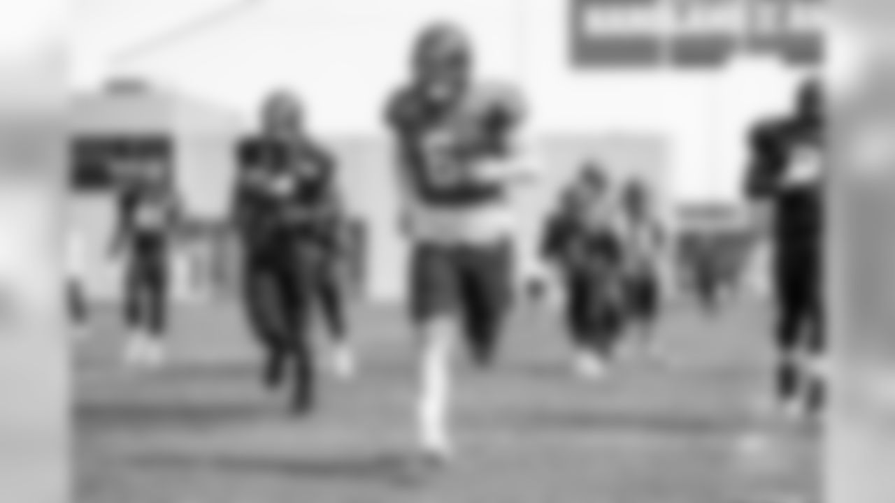 Quarterback Baker Mayfield (6) during practice on August 26, 2019