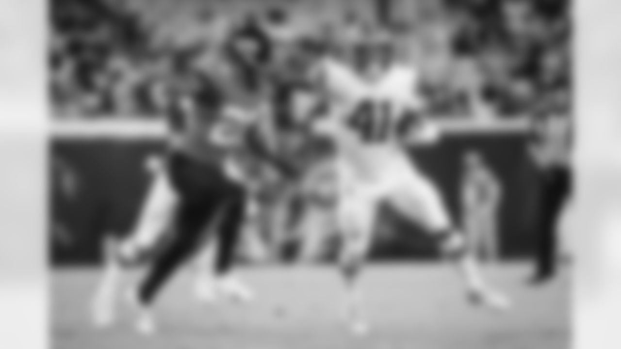 Running back John Kelly (41) during a preseason NFL football game between the Cleveland Browns and Jacksonville Jaguars on August 12, 2022 at TIAA Bank Field.