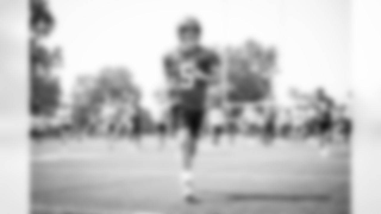 Quarterback Case Keenum (5) during the first day of training camp on July 28, 2021.