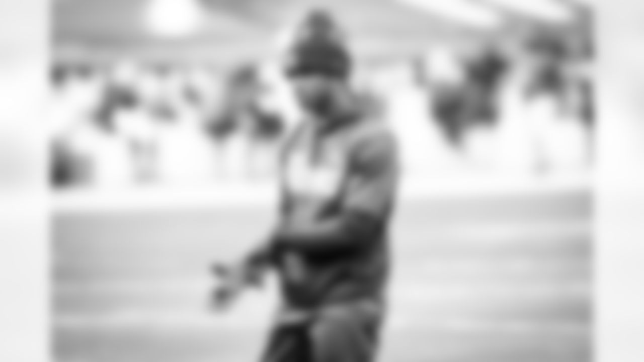 Wide receiver Donovan Peoples-Jones (11) before a NFL divisional round playoff football game between the Cleveland Browns and Kansas City Chiefs on January 17, 2021 at Arrowhead Stadium. The Browns lost 17-22.