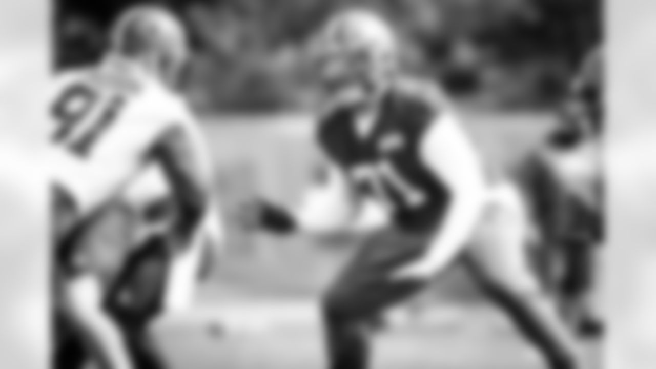 Offensive tackle Jedrick Wills Jr. (71) during practice on September 15, 2020