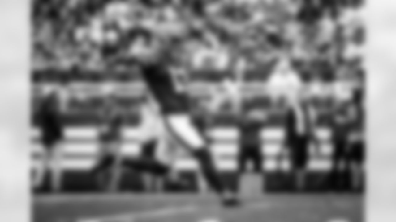Punter Corey Bojorquez (13) during a NFL football game between the Tennessee Titans and Cleveland Browns on September 24, 2023 at Cleveland Browns Stadium. The Browns won 27-3.