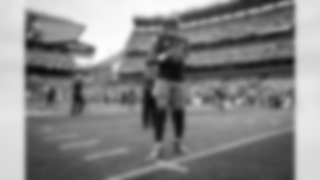 Quarterback Deshaun Watson (4) before a NFL football game between the Cincinnati Bengals and Cleveland Browns on September 10, 2023 at Cleveland Browns Stadium.