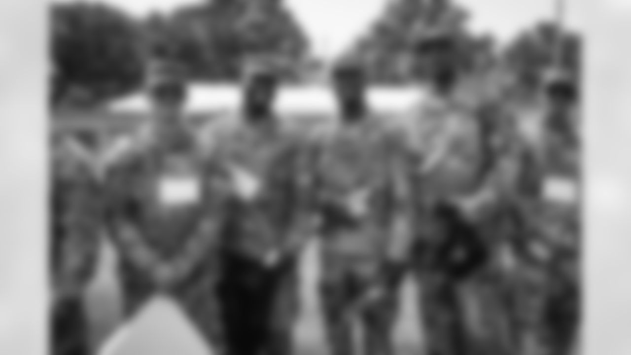 Members of the military during the seventh day of training camp at CrossCountry Mortgage Campus on August 3, 2022.