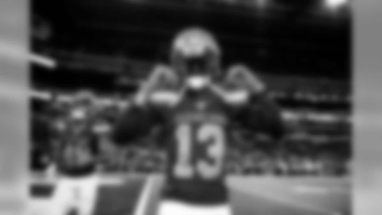Wide receiver Odell Beckham Jr. (13) warms up before the Browns vs. Colts preseason game.