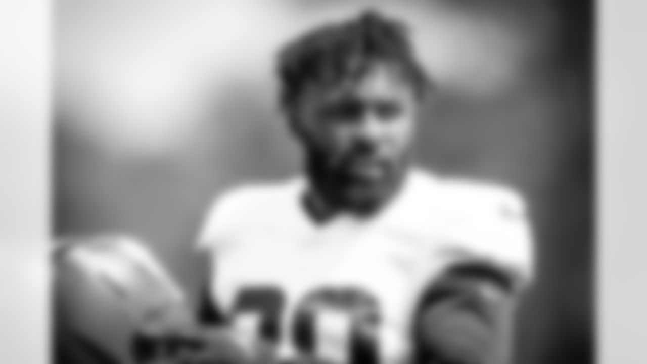 Wide receiver Jarvis Landry (80) during the sixth day of training camp on August 3, 2021.
