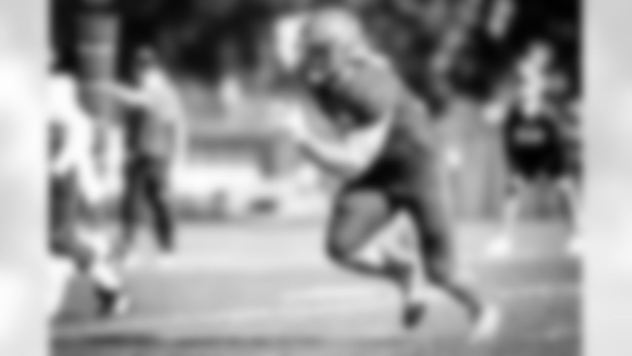 Fullback Andy Janovich (31) during practice on October 7, 2020