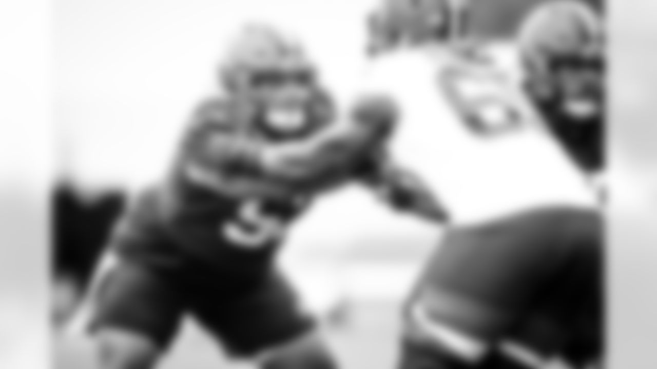 Center Nick Harris (53) during practice on September 2, 2020