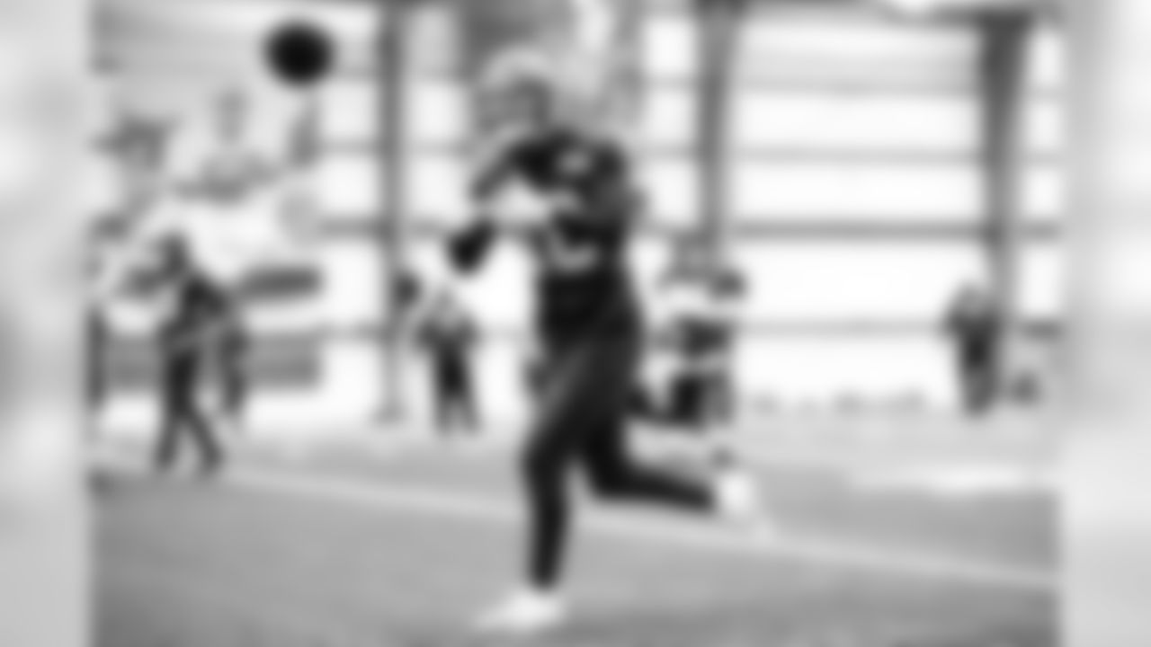 Wide receiver Damion Ratley (18) during practice on December 18, 2019.