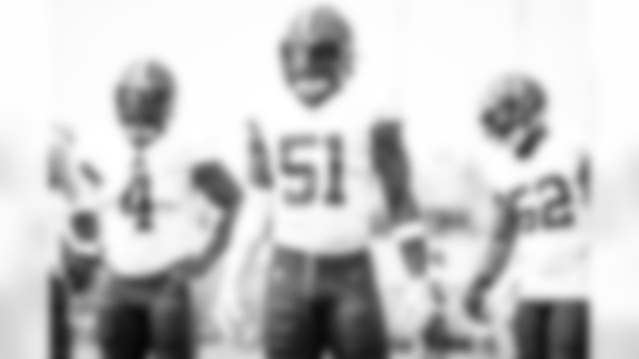 Linebacker Mack Wilson (51) during the first day of joint practices with the New York Giants on August 19, 2021.