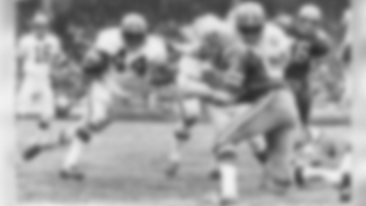 1969 – A commemorative patch is added to the uniform to celebrate the 50th Anniversary of the NFL. This is the first time that a patch of any kind is worn on the uniform.