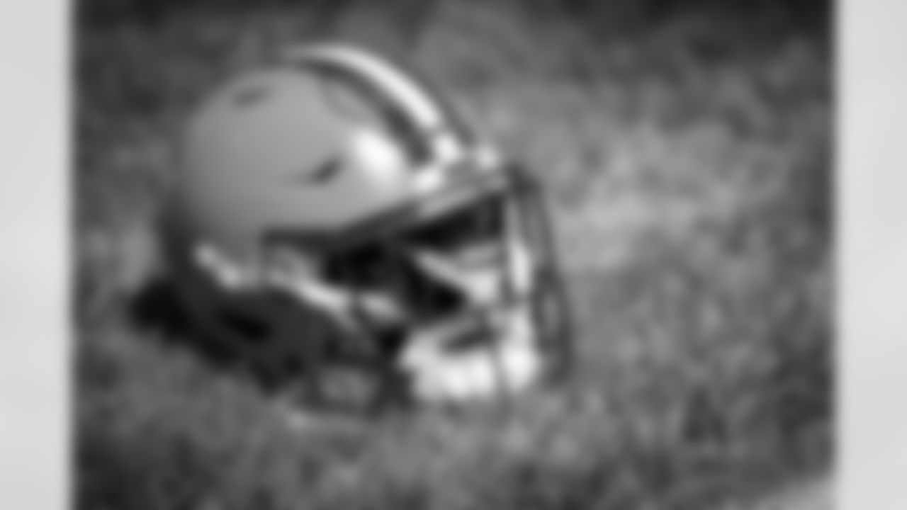A helmet during the second day of training camp at CrossCountry Mortgage Campus on July 28, 2022.