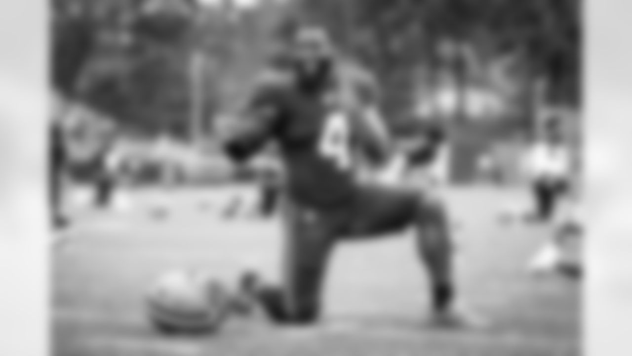 Linebacker Anthony Walker (4) during the eleventh day of training camp on August 10, 2021.