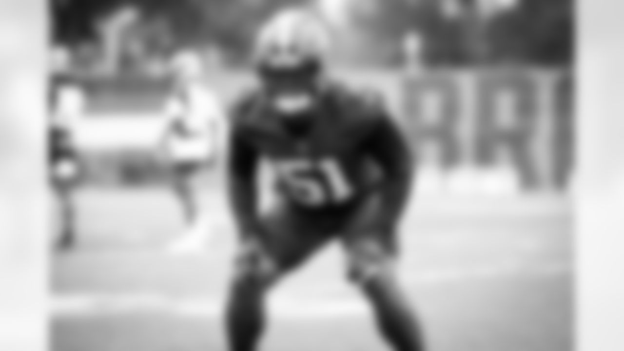 Linebacker Mack Wilson (51) during the fourteenth day of training camp on August 17, 2021.