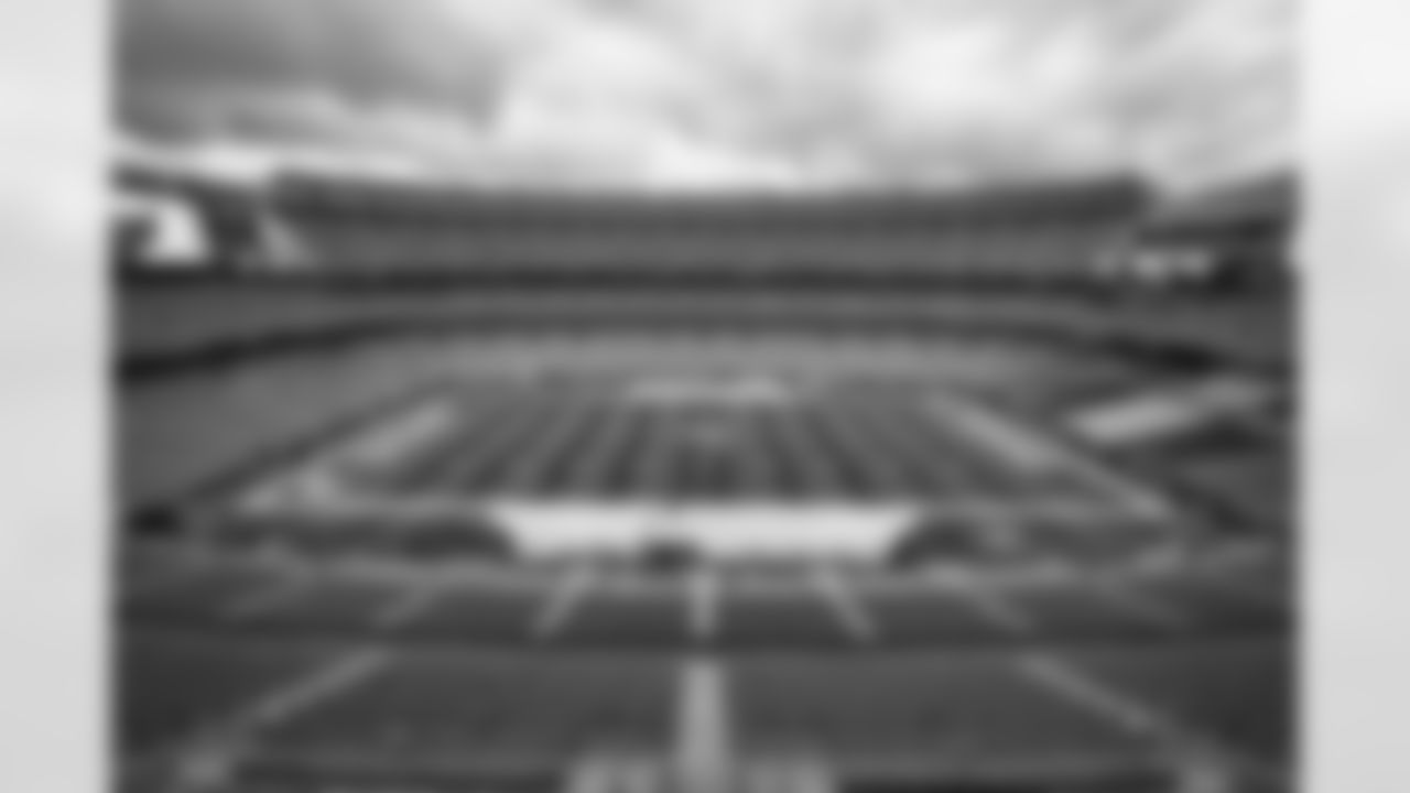 The stadium before a NFL football game between the San Francisco 49ers and Cleveland Browns on October 15, 2023 at Cleveland Browns Stadium.