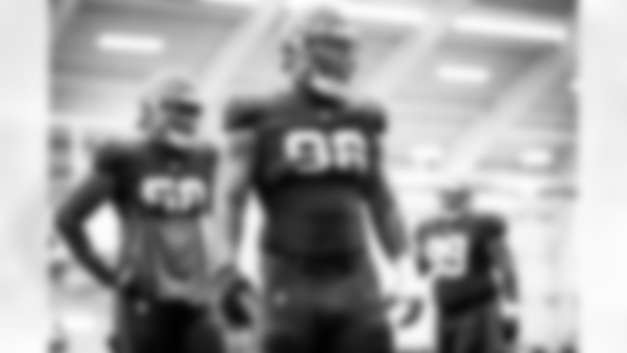 Defensive tackle Jordan Elliott (96) during practice on September 22, 2021.