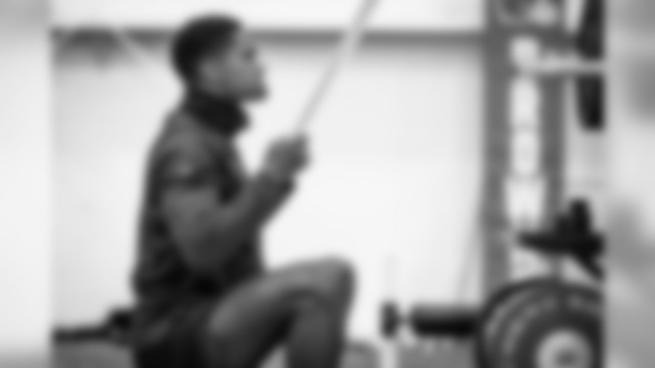 Cornerback Kevin Johnson (28) during workouts on August 4, 2020