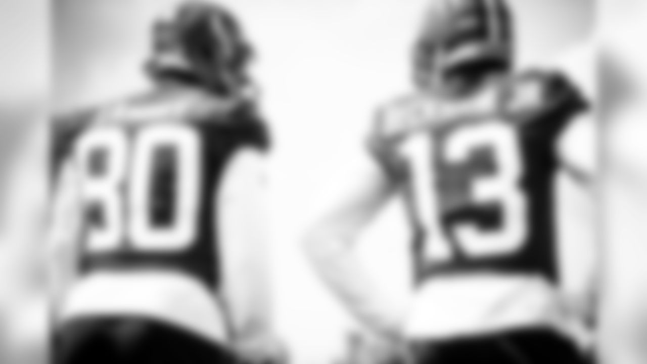 Wide receiver Jarvis Landry (80) and Wide receiver Odell Beckham Jr. (13) during practice on August 14, 2020