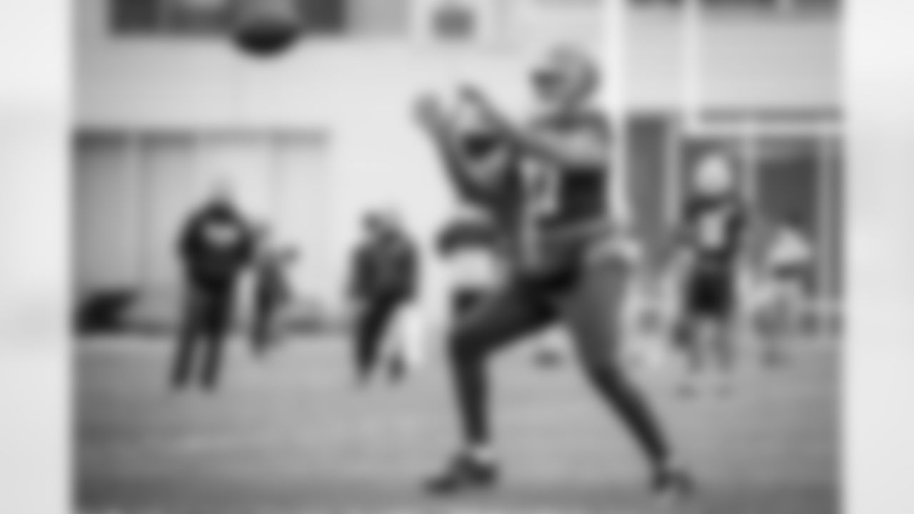 Wide Receiver Daylen Baldwin (17) during practice at CrossCountry Mortgage Campus on December 14, 2022.