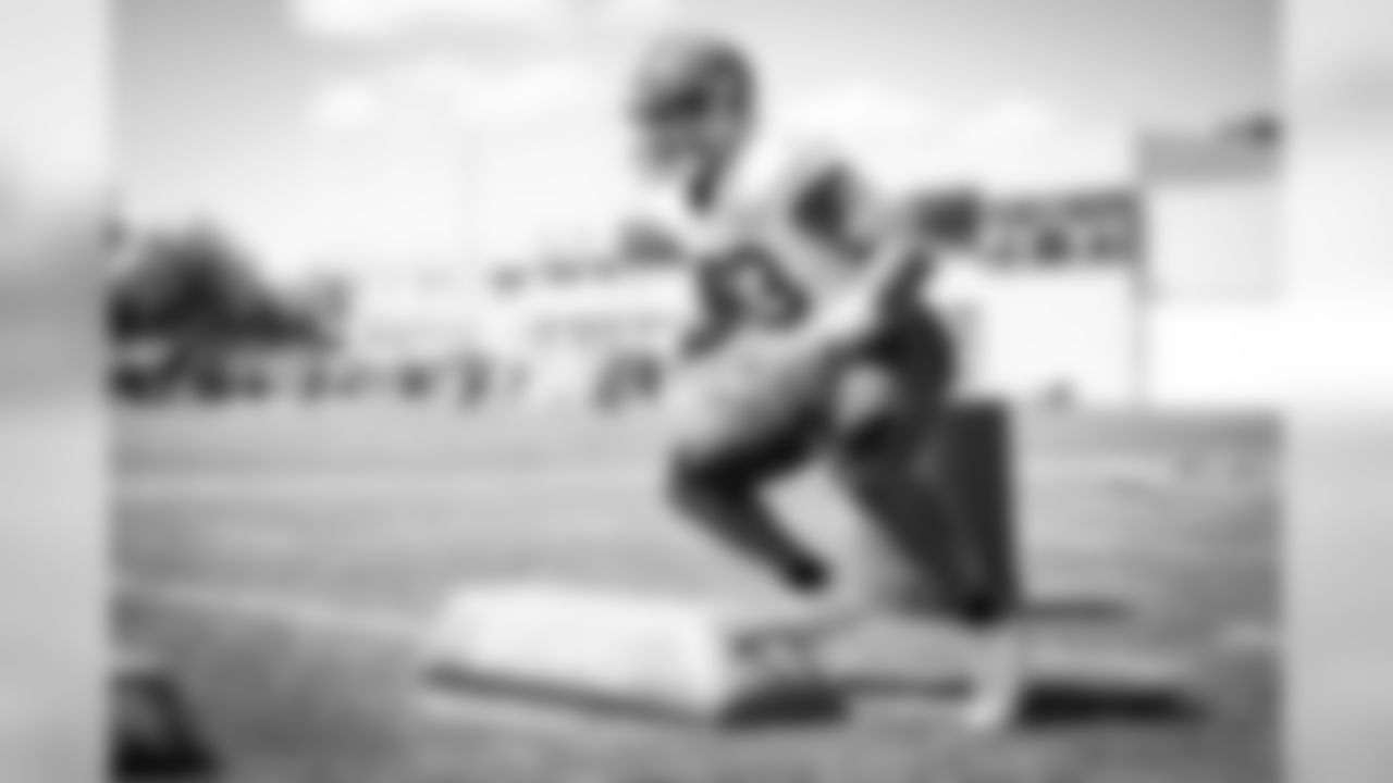 Linebacker B.J. Goodson (93) during practice on August 18, 2020