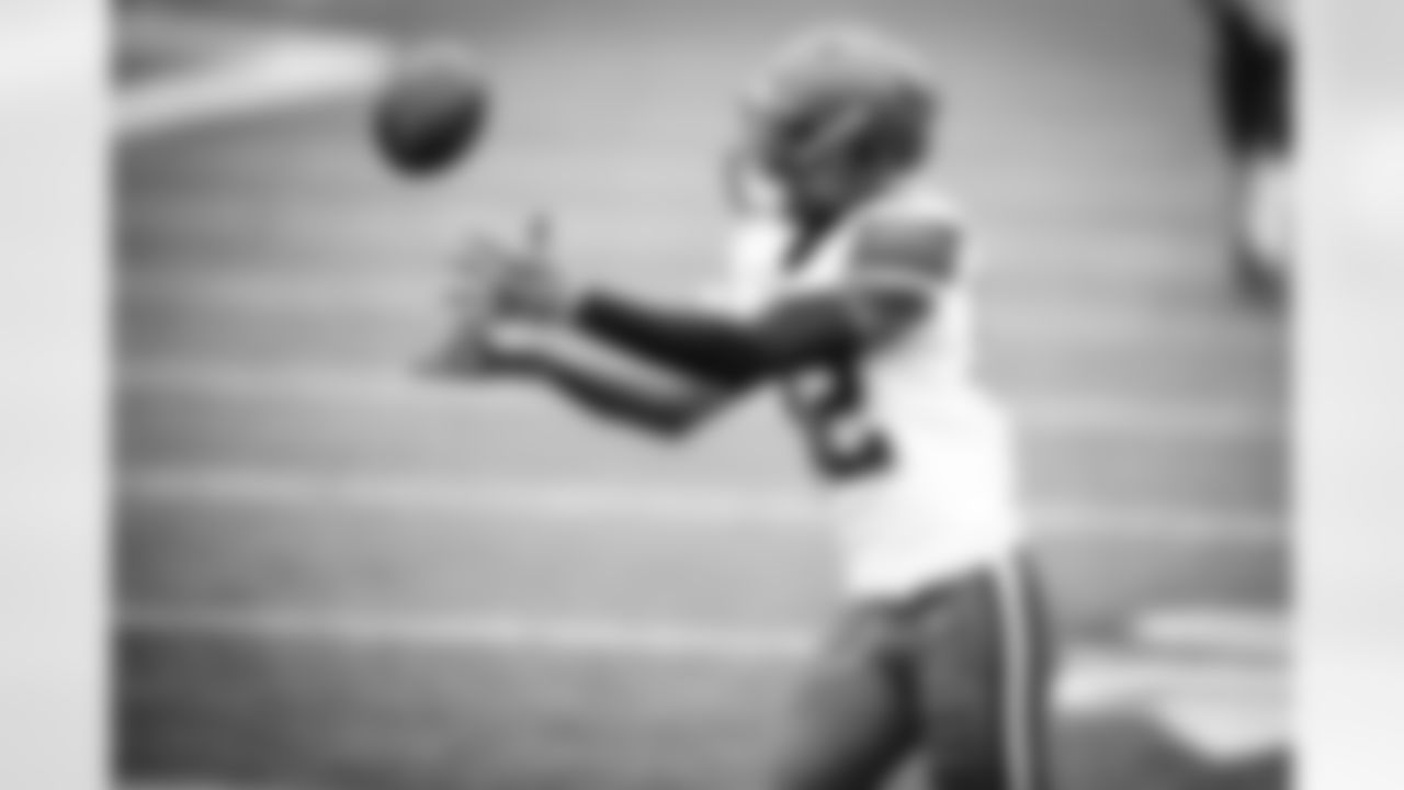 Wide receiver Rashard Higgins (82) before a NFL football game between the Cleveland Browns and Cincinnati Bengals on October 25, 2020 at Paul Brown Stadium. The Browns won 37-34.