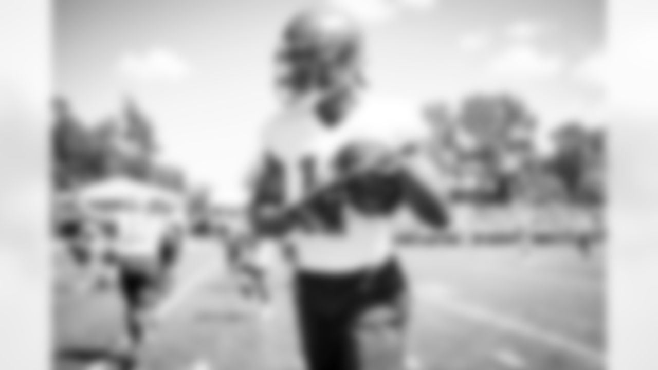 Wide receiver Donovan Peoples-Jones (11) during the fifth day of training camp on August 2, 2021.