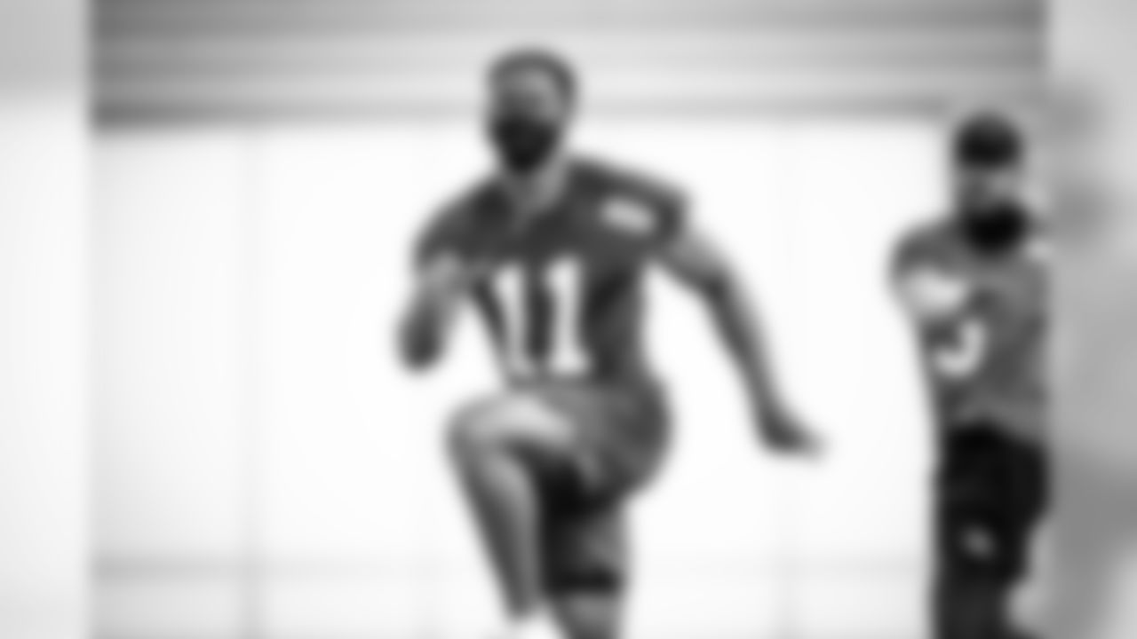 Wide receiver Donovan Peoples-Jones (11) during workouts on August 4, 2020