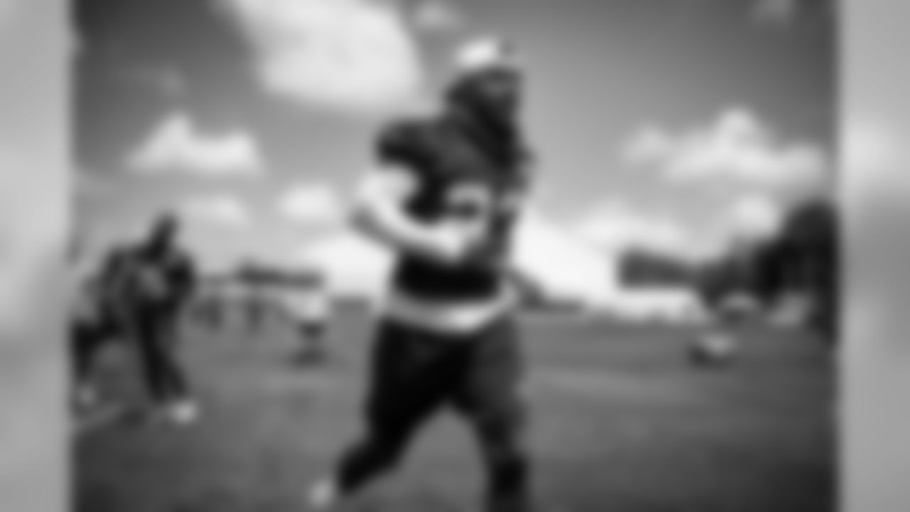 Safety Damarious Randall (23) during a conditioning test on July 24, 2019.