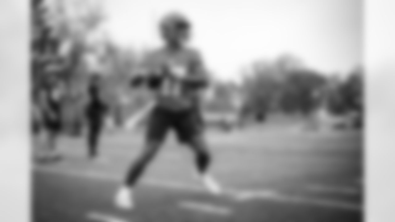Quarterback Dorian Thompson-Robinson (17) during practice on the first day of Rookie Minicamp at CrossCountry Mortgage Campus on May 12, 2023.