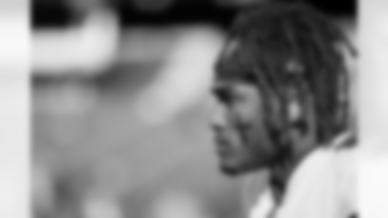 NASHVILLE, TN - August 20, 2022 - Wide Receiver Deven Thompkins #83 of the Tampa Bay Buccaneers before the preseason game between the Tampa Bay Buccaneers and the Tennessee Titans at Nissan Stadium. The Buccaneers lost the game, 13-3. Photo By Tori Richman/Tampa Bay Buccaneers